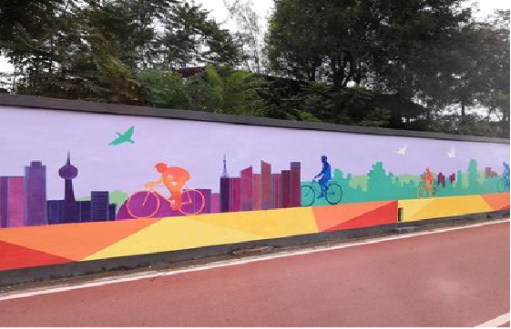 益阳墙体彩绘-围墙