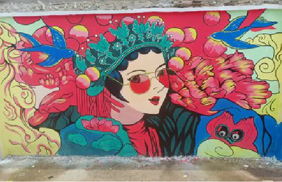 益阳墙体彩绘-网红墙