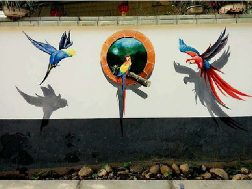 益阳视觉错位-3D墙绘设计