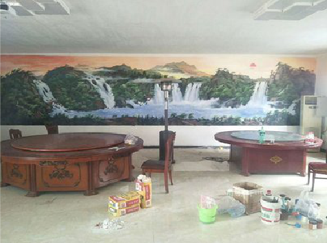 益阳墙绘-写实风景