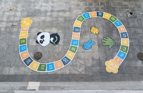 益阳地面游戏彩绘